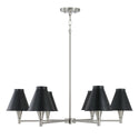 Six Light Chandelier from the Benson Collection in Black Tie Finish by Capital Lighting
