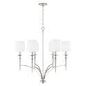 Capital Lighting - 442661PN-701 - Six Light Chandelier - Abbie - Polished Nickel from Lighting & Bulbs Unlimited in Charlotte, NC