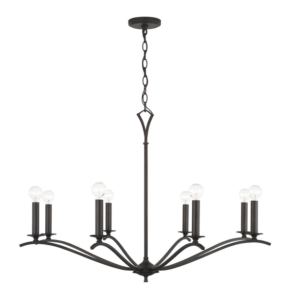 Capital Lighting - 442881OB - Eight Light Chandelier - Jaymes - Old Bronze from Lighting & Bulbs Unlimited in Charlotte, NC