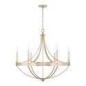 Six Light Chandelier from the Isabella Collection in Winter Gold Finish by Capital Lighting