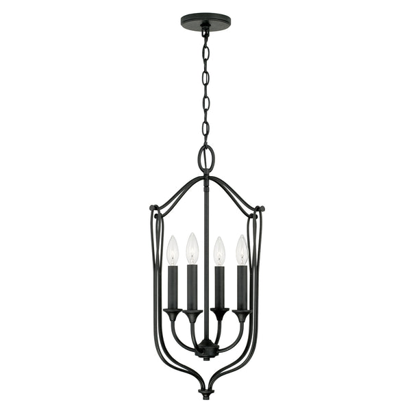 Capital Lighting - 541641BI - Four Light Foyer Pendant - Bentley - Black Iron from Lighting & Bulbs Unlimited in Charlotte, NC