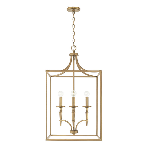Capital Lighting - 542641AD - Four Light Foyer Pendant - Abbie - Aged Brass from Lighting & Bulbs Unlimited in Charlotte, NC