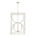 Four Light Foyer Pendant from the Ricci Collection in Winter White Finish by Capital Lighting