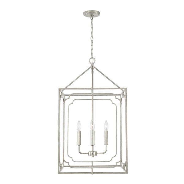 Capital Lighting - 543441AS - Four Light Foyer Pendant - Merrick - Antique Silver from Lighting & Bulbs Unlimited in Charlotte, NC