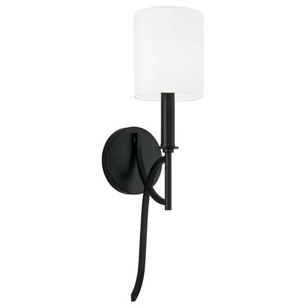 Capital Lighting - 642311MB-701 - One Light Wall Sconce - Sylvia - Matte Black from Lighting & Bulbs Unlimited in Charlotte, NC