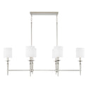 Six Light Island Pendant from the Abbie Collection in Polished Nickel Finish by Capital Lighting