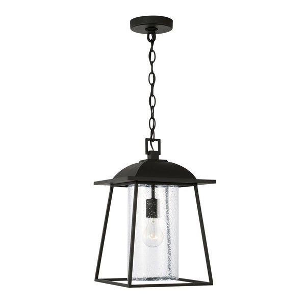 Capital Lighting - 943614BK - One Light Outdoor Hanging Lantern - Durham - Black from Lighting & Bulbs Unlimited in Charlotte, NC