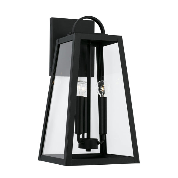 Capital Lighting - 943732BK - Three Light Outdoor Wall Lantern - Leighton - Black from Lighting & Bulbs Unlimited in Charlotte, NC