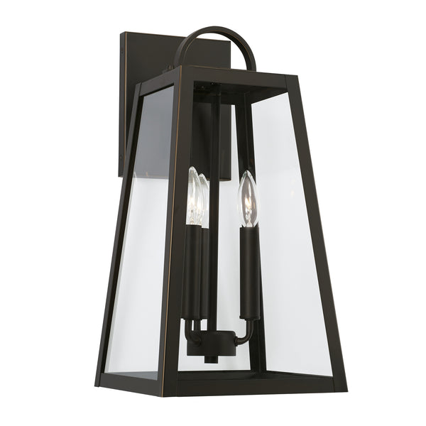 Capital Lighting - 943732OZ - Three Light Outdoor Wall Lantern - Leighton - Oiled Bronze from Lighting & Bulbs Unlimited in Charlotte, NC