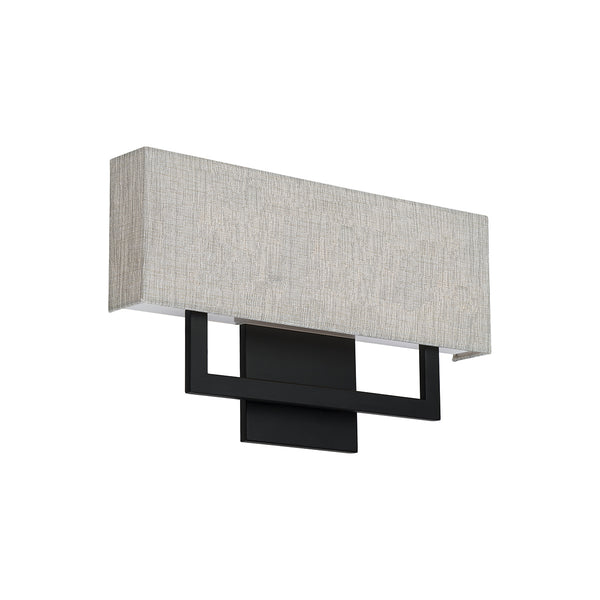 W.A.C. Lighting - WS-13122-BK - LED Wall Sconce - Manhattan - Black from Lighting & Bulbs Unlimited in Charlotte, NC