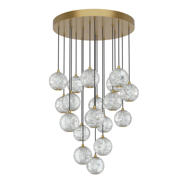 Alora - MP321218NB - LED Pendant - Marni - Natural Brass from Lighting & Bulbs Unlimited in Charlotte, NC