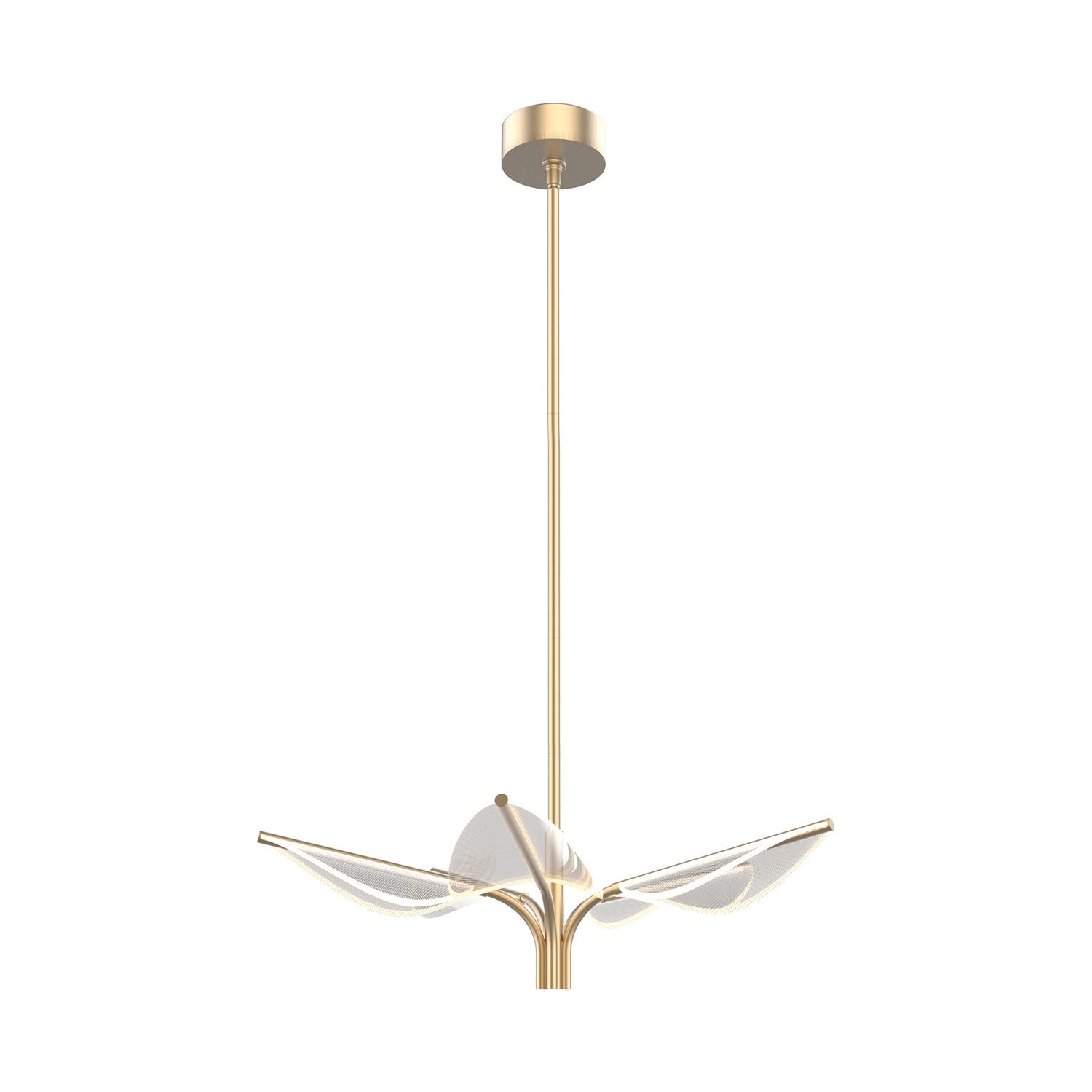 Alora - PD321105NB - LED Pendant - Flora - Natural Brass from Lighting & Bulbs Unlimited.