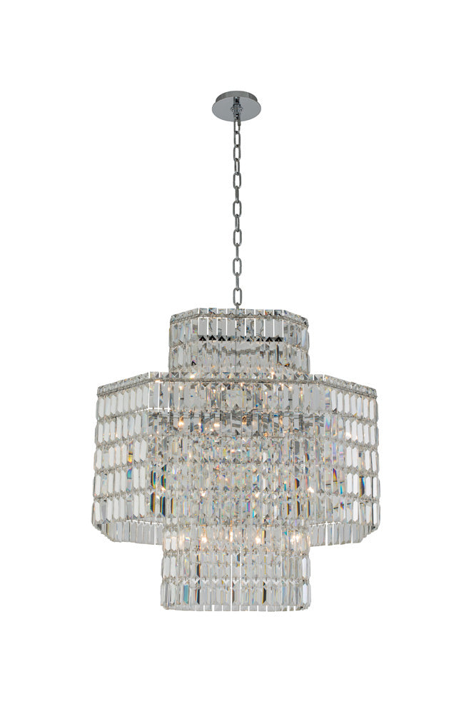 Allegri - 036556-010-FR001 - 16 Light Pendant - Livelli - Polished Chrome from Lighting & Bulbs Unlimited in Charlotte, NC