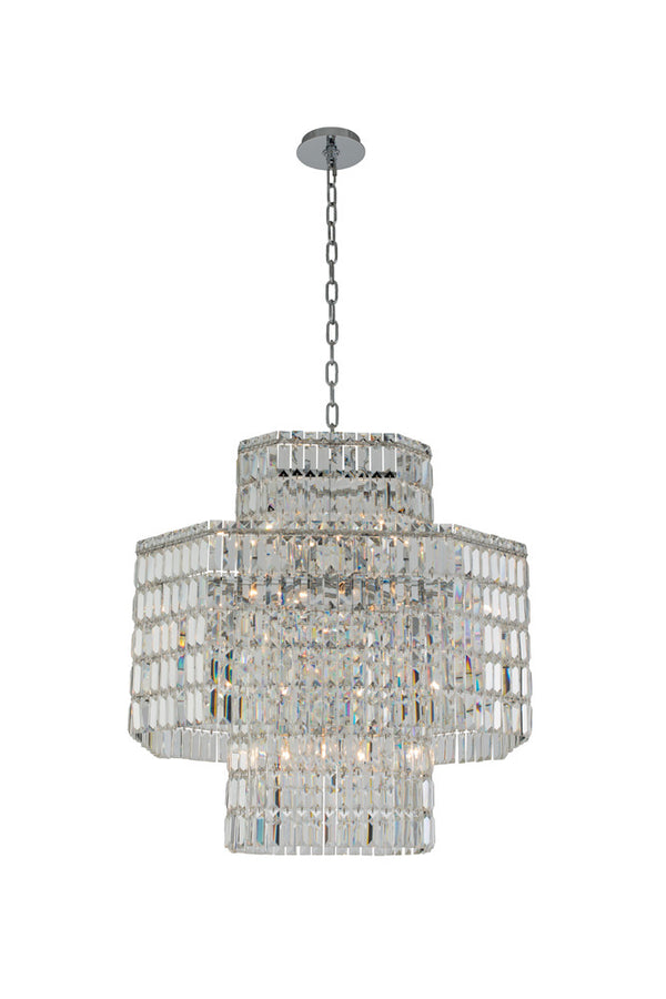 Allegri - 036556-010-FR001 - 16 Light Pendant - Livelli - Polished Chrome from Lighting & Bulbs Unlimited in Charlotte, NC
