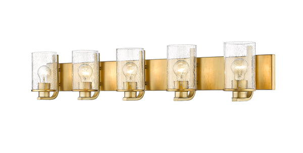 Z-Lite - 492-5V-OBR - Five Light Vanity - Beckett - Olde Brass from Lighting & Bulbs Unlimited in Charlotte, NC