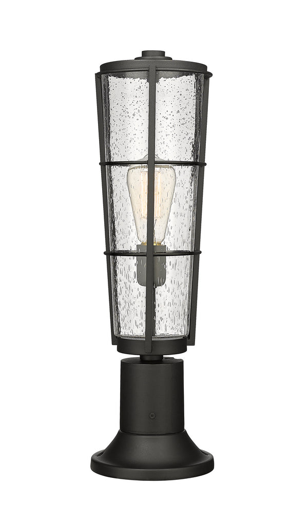 Z-Lite - 591PHB-553PM-BK - One Light Outdoor Pier Mount - Helix - Black from Lighting & Bulbs Unlimited in Charlotte, NC