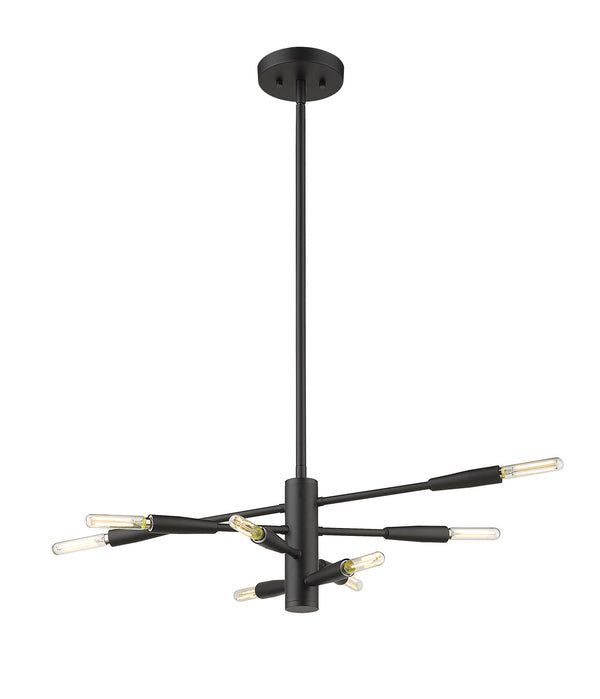 Z-Lite - 737-8MB - Eight Light Chandelier - Ascension - Matte Black from Lighting & Bulbs Unlimited in Charlotte, NC