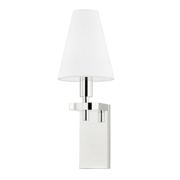 Hudson Valley - 1181-PN - One Light Wall Sconce - Dooley - Polished Nickel from Lighting & Bulbs Unlimited in Charlotte, NC