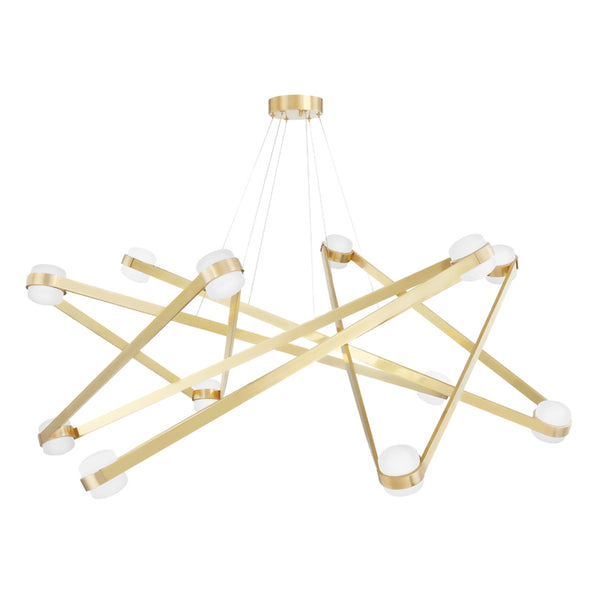 Hudson Valley - 2756-AGB - LED Chandelier - Orbit - Aged Brass from Lighting & Bulbs Unlimited in Charlotte, NC