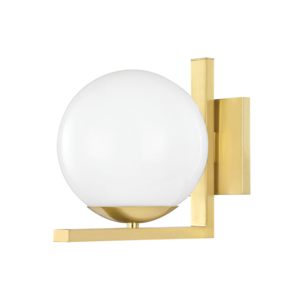 Hudson Valley - 5081-AGB - One Light Wall Sconce - Tanner - Aged Brass from Lighting & Bulbs Unlimited in Charlotte, NC