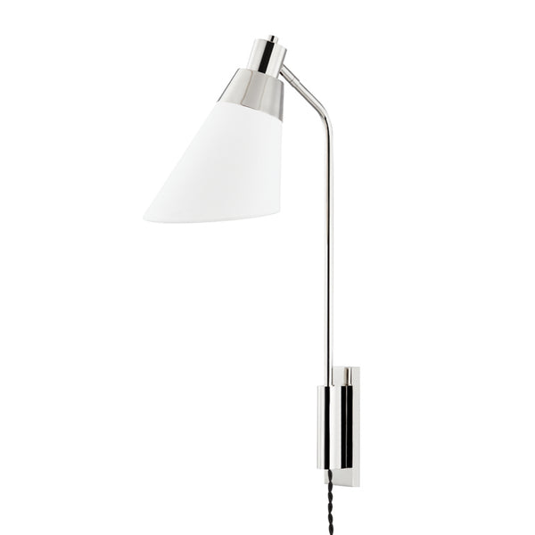 Hudson Valley - 5831-PN - One Light Wall Sconce - Hooke - Polished Nickel from Lighting & Bulbs Unlimited in Charlotte, NC