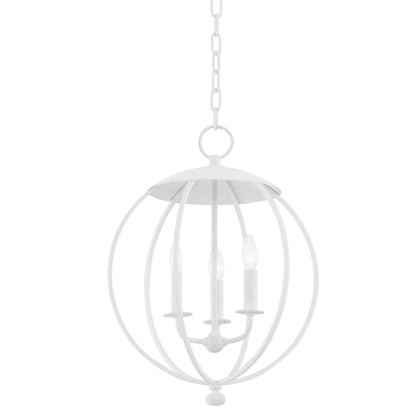 Hudson Valley - 9117-WP - Three Light Pendant - Wesley - White Plaster from Lighting & Bulbs Unlimited in Charlotte, NC