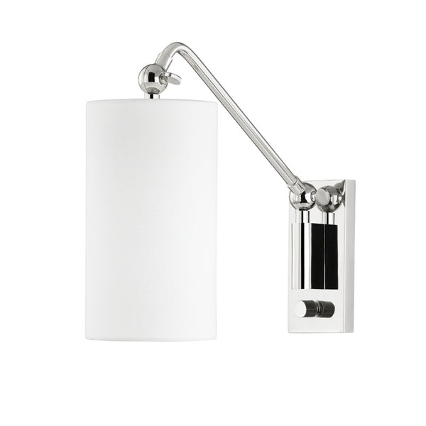 Hudson Valley - 9301-PN - One Light Wall Sconce - Wayne - Polished Nickel from Lighting & Bulbs Unlimited in Charlotte, NC