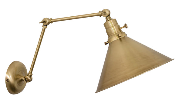 One Light Wall Lamp from the Otis Collection in Antique Brass Finish by House of Troy