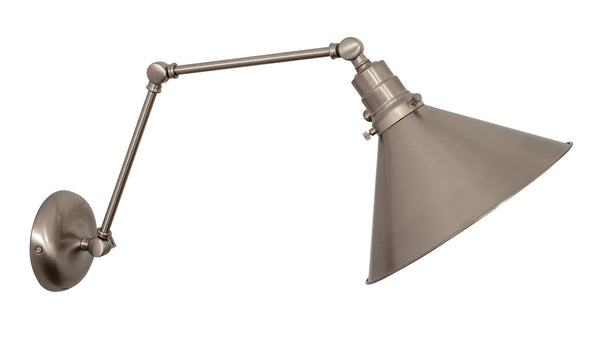 One Light Wall Lamp from the Otis Collection in Satin Nickel Finish by House of Troy