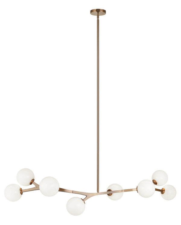 Matteo Lighting - C81508AGOP - Eight Light Chandelier - Rami - Aged Gold Brass from Lighting & Bulbs Unlimited in Charlotte, NC