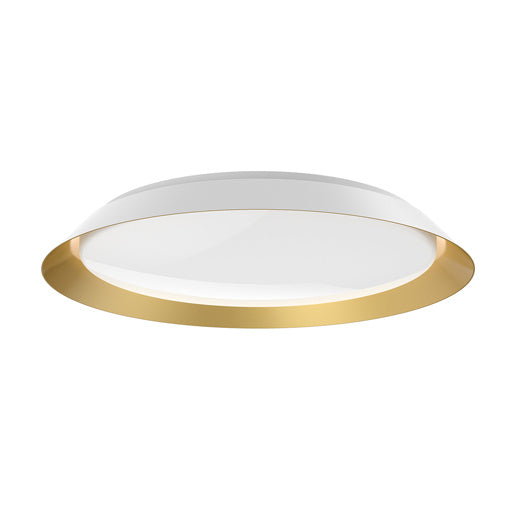 Kuzco Lighting - FM43423-WH/GD - LED Flush Mount - Jasper - White/Gold from Lighting & Bulbs Unlimited in Charlotte, NC