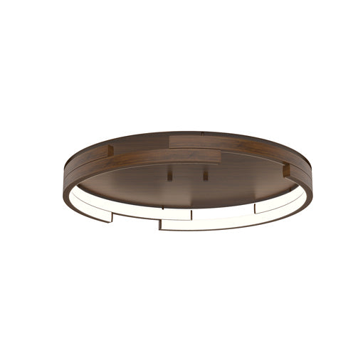 Kuzco Lighting - FM52719-WT - LED Flush Mount - Anello Minor - Walnut from Lighting & Bulbs Unlimited in Charlotte, NC