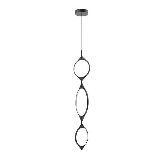 Kuzco Lighting - PD84353-BK - LED Pendant - Serif - Black from Lighting & Bulbs Unlimited in Charlotte, NC