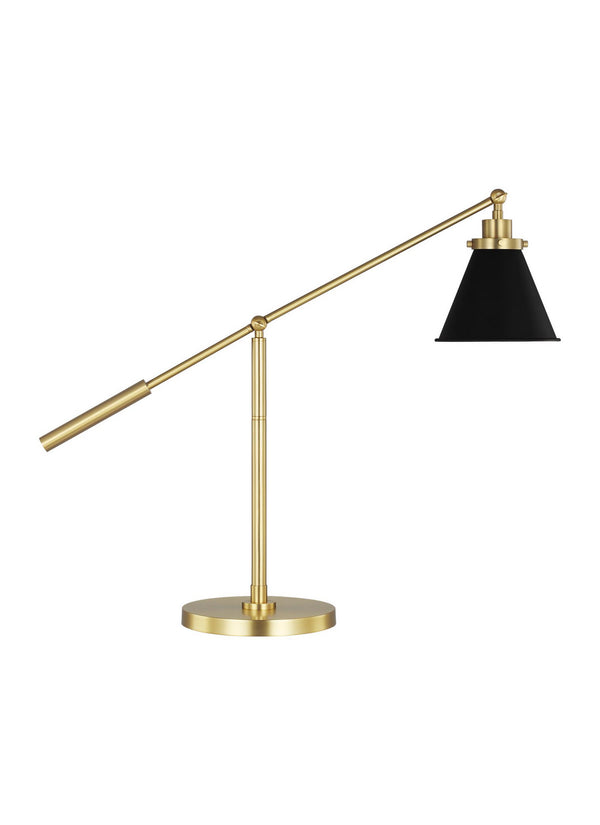 Visual Comfort Studio - CT1091MBKBBS1 - One Light Desk Lamp - Wellfleet - Midnight Black and Burnished Brass from Lighting & Bulbs Unlimited in Charlotte, NC