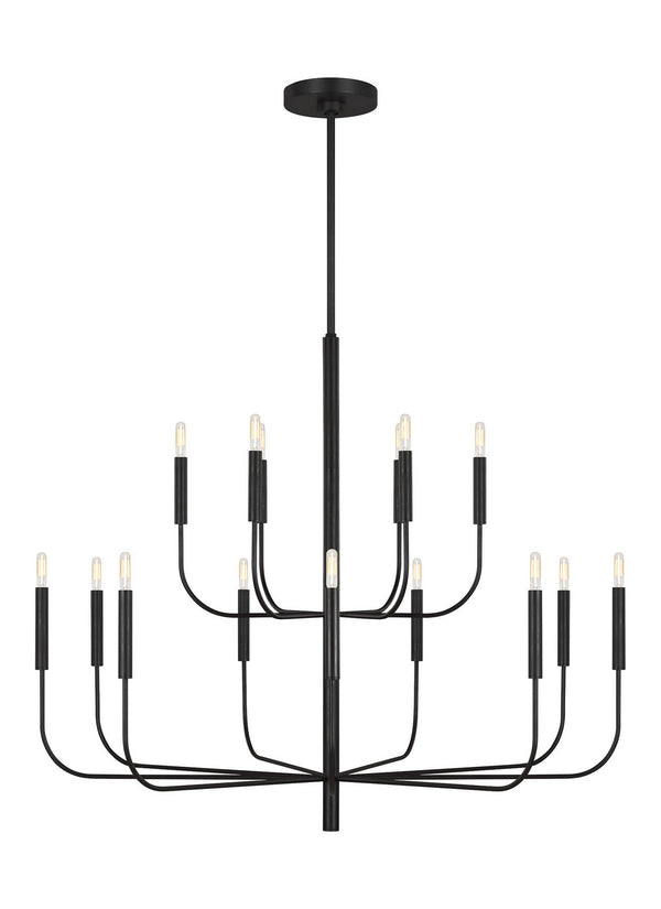 Visual Comfort Studio - EC10015AI - 15 Light Chandelier - Brianna - Aged Iron from Lighting & Bulbs Unlimited in Charlotte, NC