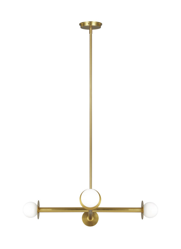 Visual Comfort Studio - KC1064BBS - Four Light Chandelier - Nodes - Burnished Brass from Lighting & Bulbs Unlimited in Charlotte, NC