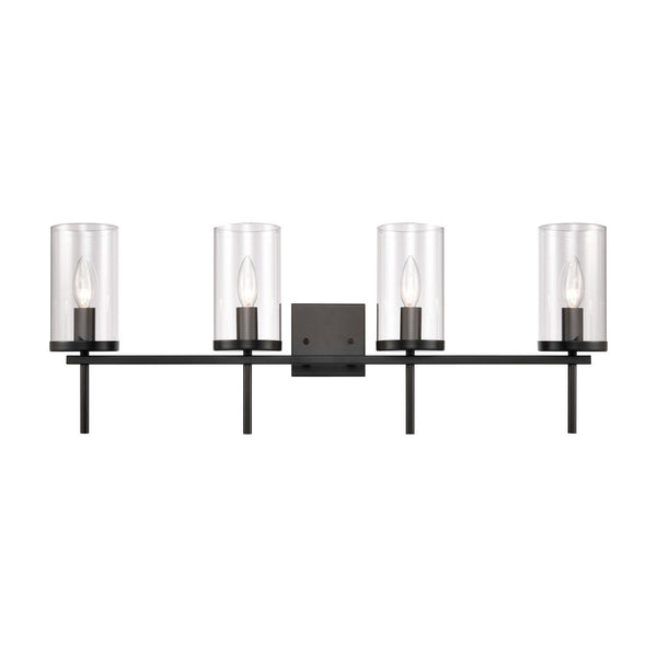 ELK Home - CN290416 - Four Light Vanity - Oakland - Black from Lighting & Bulbs Unlimited in Charlotte, NC