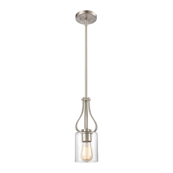 ELK Home - CN300152 - One Light Mini Pendant - Market Square - Brushed Nickel from Lighting & Bulbs Unlimited in Charlotte, NC