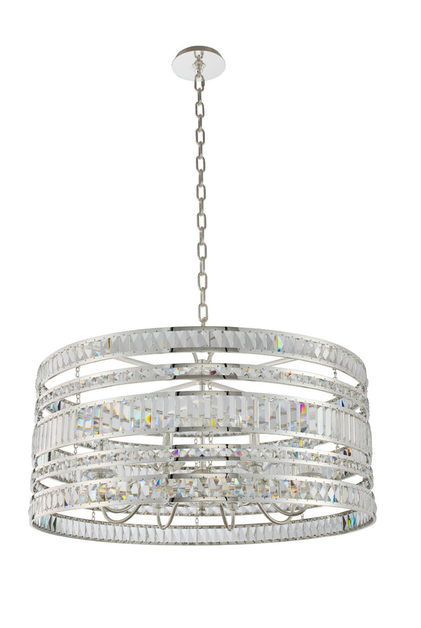 Allegri - 037056-014-FR001 - Eight Light Pendant - Strato - Polished Silver from Lighting & Bulbs Unlimited in Charlotte, NC