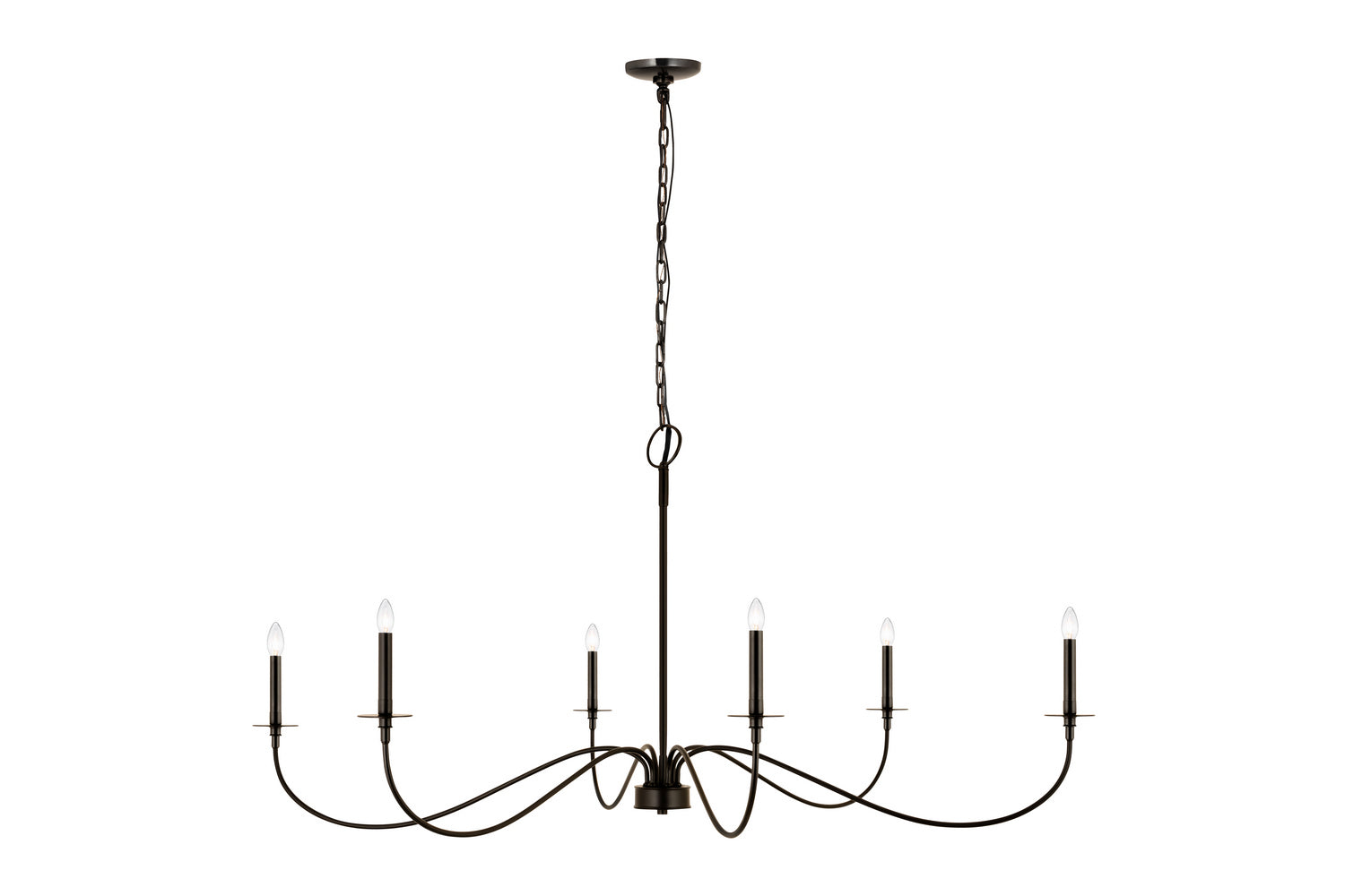 Z-Lite - 2301-63MB - Six Light Chandelier - Arrington - Matte Black from Lighting & Bulbs Unlimited in Charlotte, NC