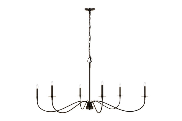 Z-Lite - 2301-63MB - Six Light Chandelier - Arrington - Matte Black from Lighting & Bulbs Unlimited in Charlotte, NC