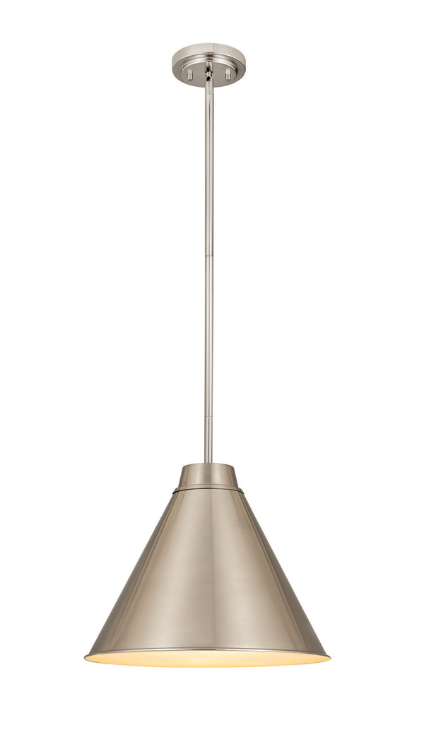 Z-Lite - 6011P18-BN - One Light Pendant - Eaton - Brushed Nickel from Lighting & Bulbs Unlimited in Charlotte, NC
