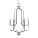 Capital Lighting - 439261BN - Six Light Pendant - Reeves - Brushed Nickel from Lighting & Bulbs Unlimited in Charlotte, NC