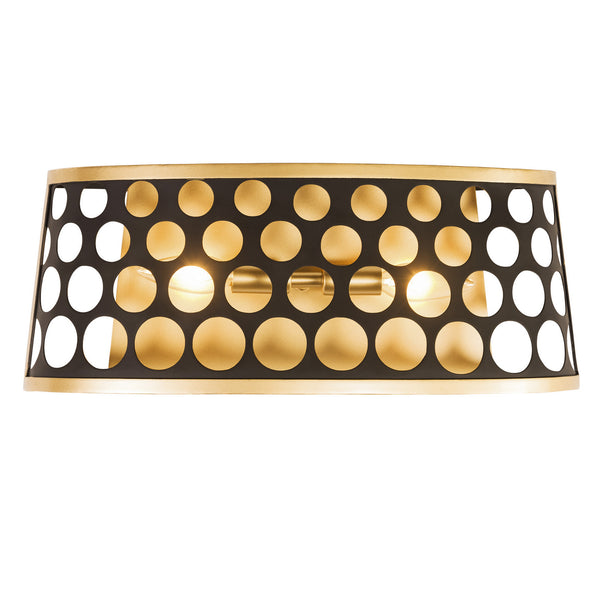 Varaluz - 346B02MBFG - Two Light Bath - Bailey - Matte Black/French Gold from Lighting & Bulbs Unlimited in Charlotte, NC