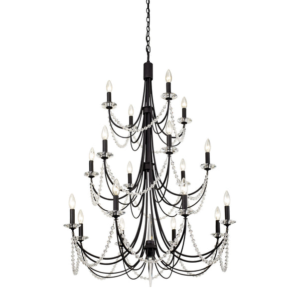 Varaluz - 350C18CB - 18 Light Chandelier - Brentwood - Carbon Black from Lighting & Bulbs Unlimited in Charlotte, NC