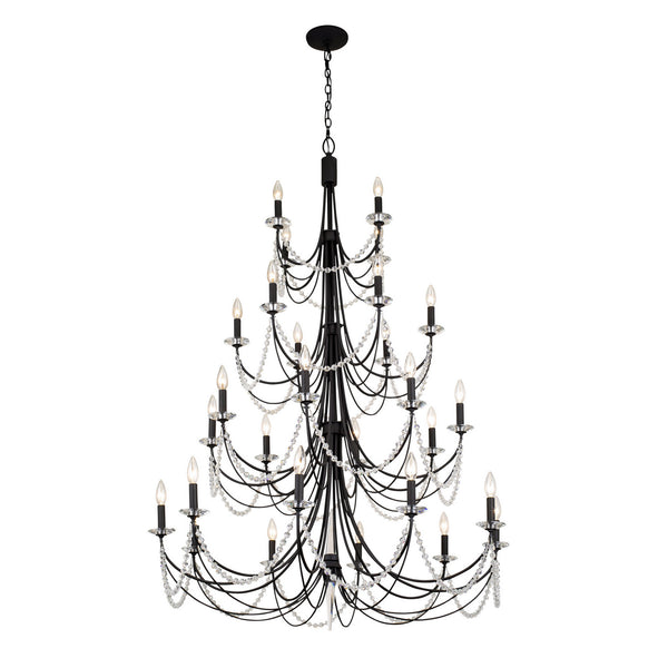 Varaluz - 350C28CB - 28 Light Chandelier - Brentwood - Carbon Black from Lighting & Bulbs Unlimited in Charlotte, NC