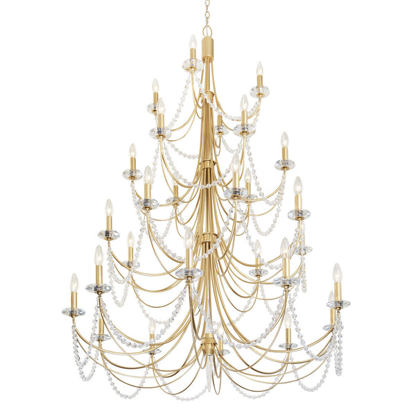 Varaluz - 350C28FG - 28 Light Chandelier - Brentwood - French Gold from Lighting & Bulbs Unlimited in Charlotte, NC