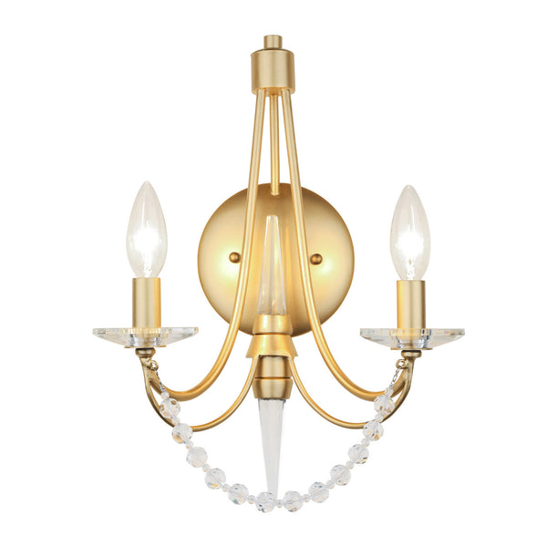 Varaluz - 350W02FG - Two Light Wall Sconce - Brentwood - French Gold from Lighting & Bulbs Unlimited in Charlotte, NC