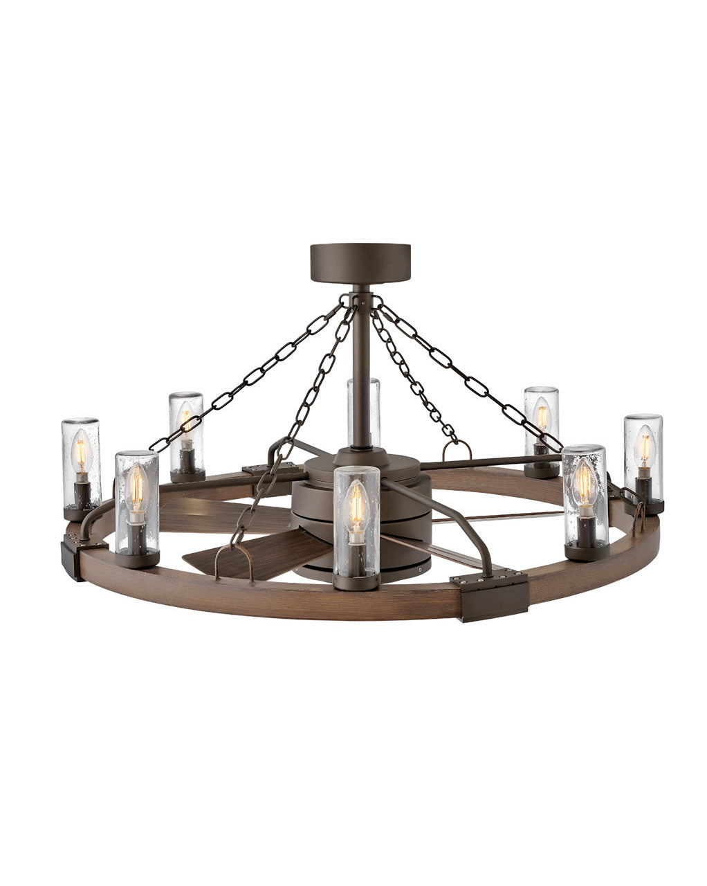 Hinkley - 902928FMM-LWD - 36" with 28" LED Fandelier - Sawyer - Metallic Matte Bronze from Lighting & Bulbs Unlimited in Charlotte, NC