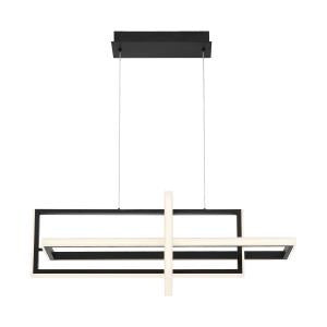 Eurofase - 39323-019 - LED Chandelier - Bordo - Matte Black from Lighting & Bulbs Unlimited in Charlotte, NC